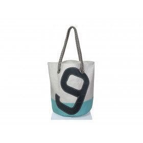 Polochon bag made of recycled boat sailcloth - lestoilesdularge