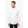 Chemise homme coton manches longues sans repassage