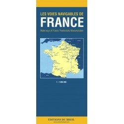 Couverture carte des voies navigables de France